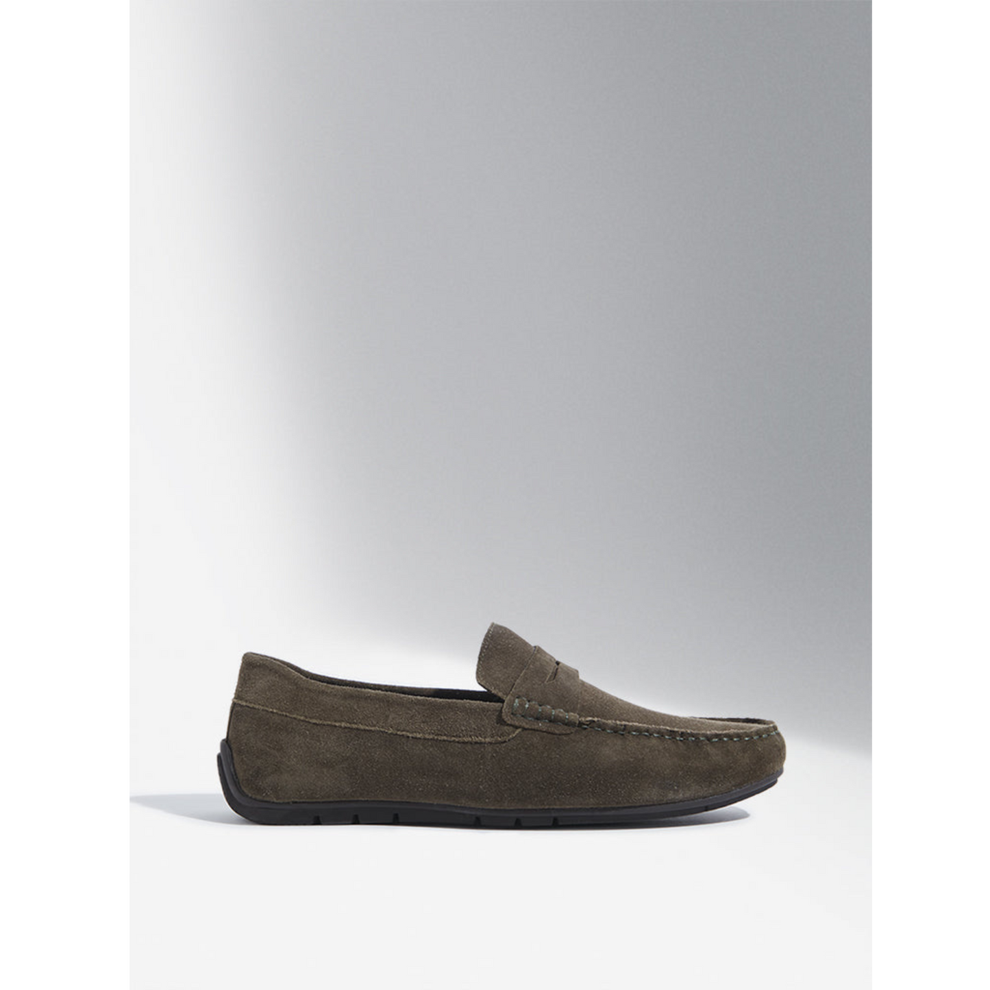Florida Classic Loafers in Suede Olive Leather Men's | Hides&Cult