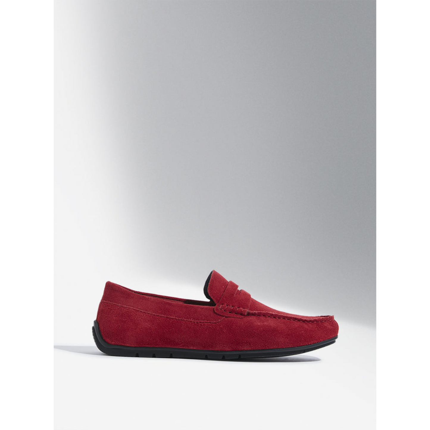 Florida Classic Loafers in Suede Red Leather Men's | Hides&Cult