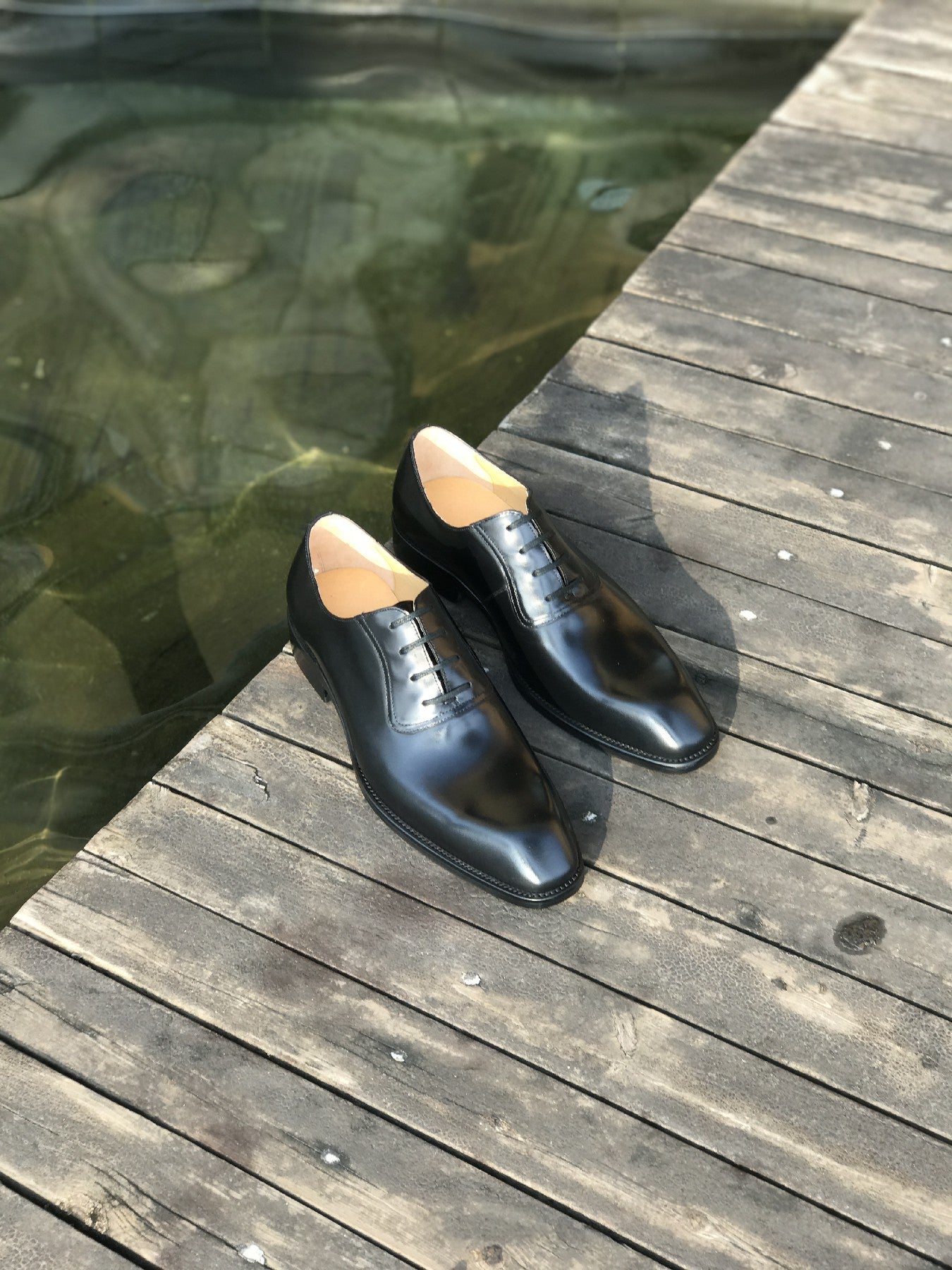 Black Derby Lace Up Shoes - CLEARANCE EVENT