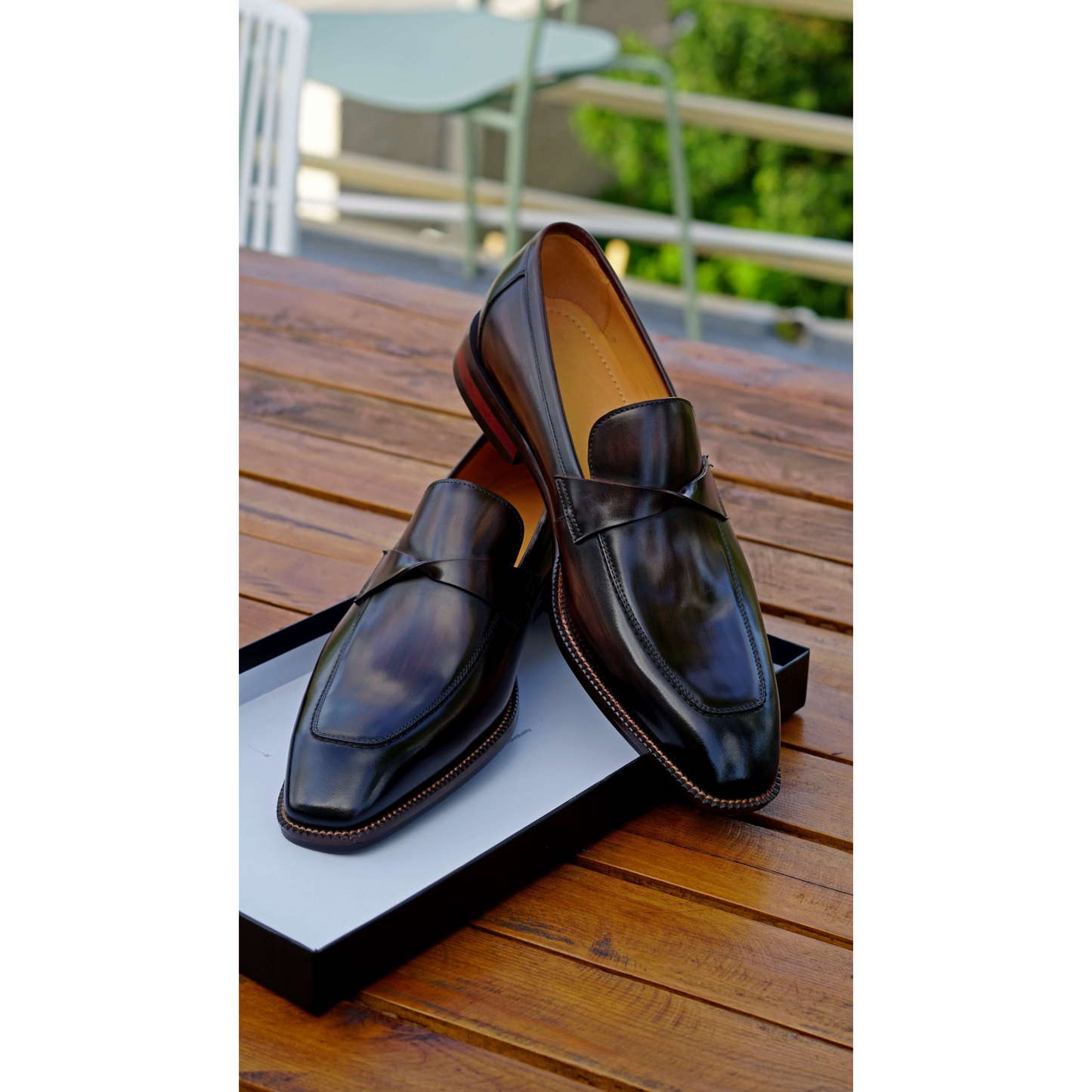 Dark Brown Patina Loafers | Hides&Cult