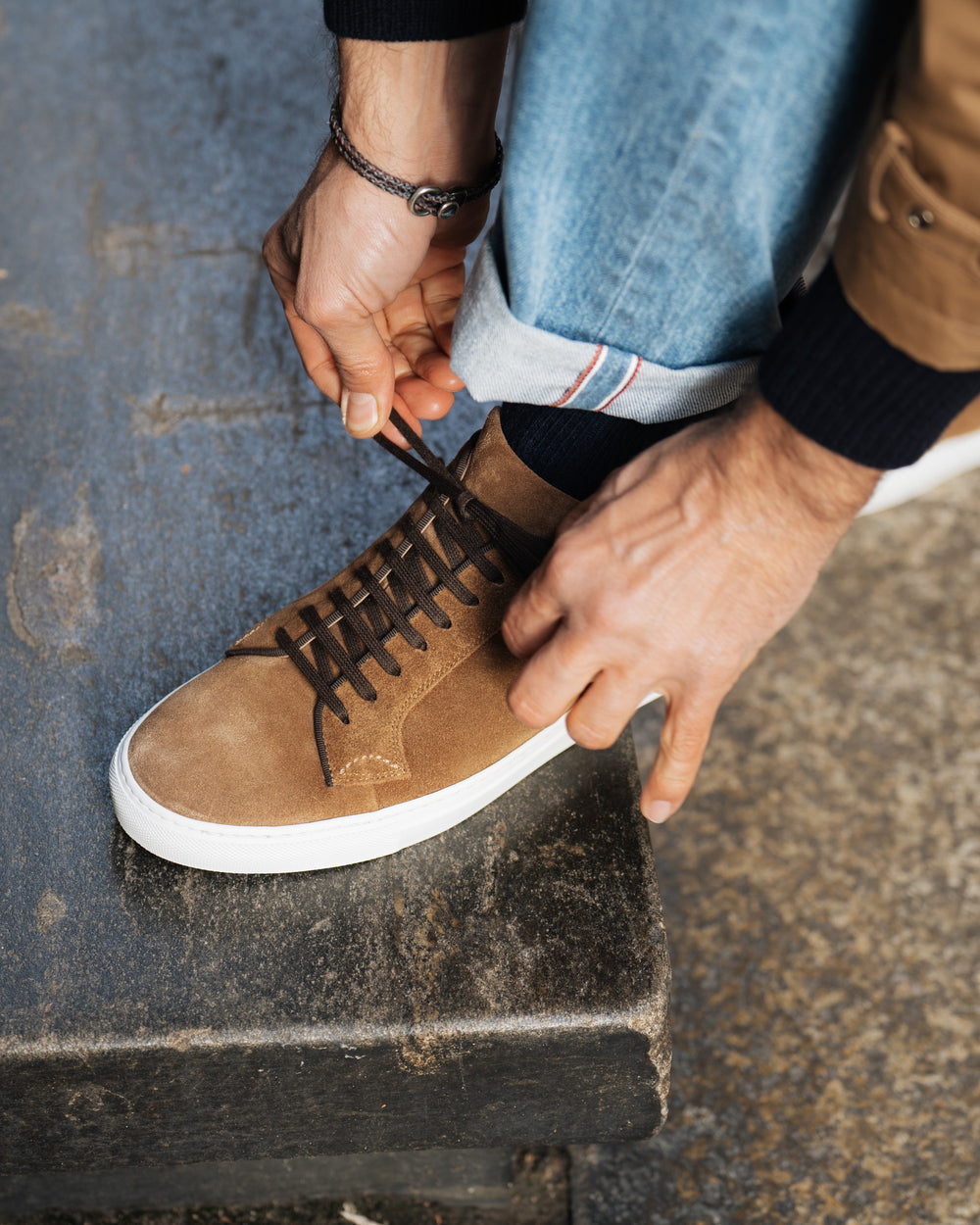The "Gen-Z" Sneakers - CAMEL SUEDE | Hides&Cult