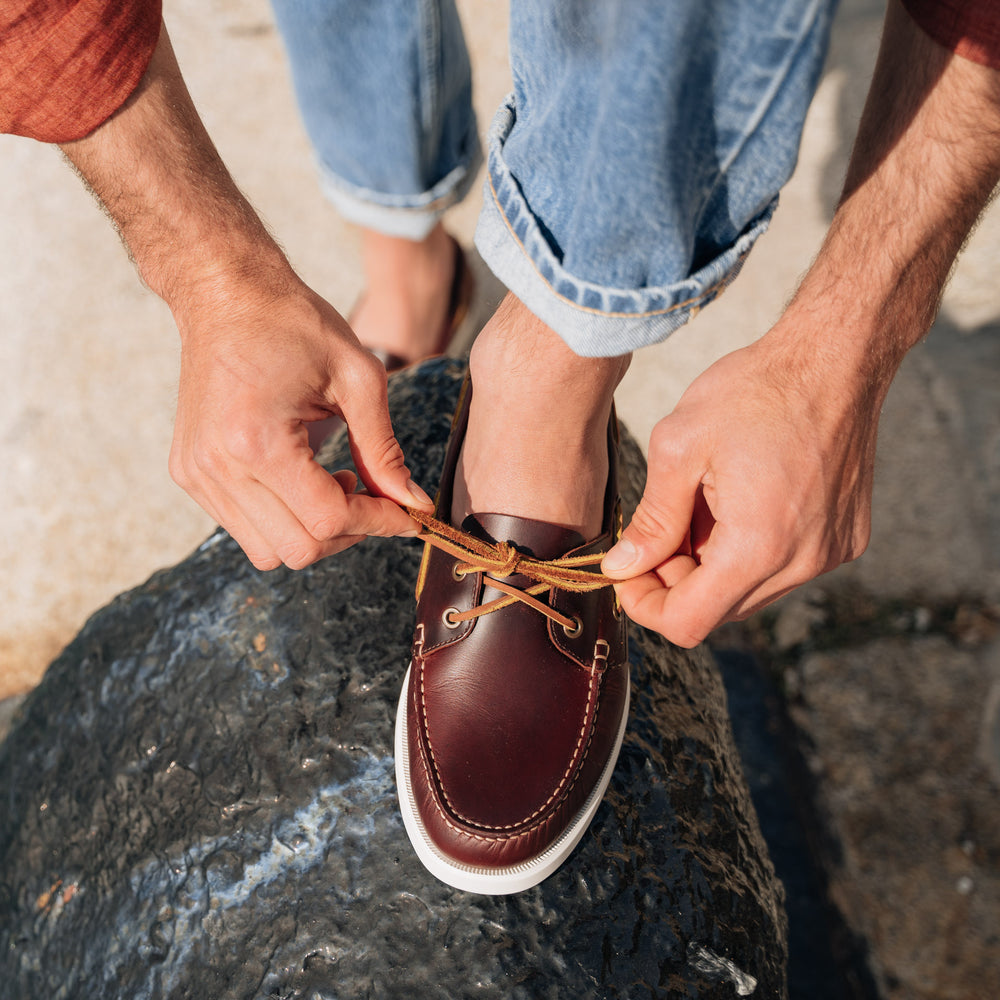 GANBATTE - BURGUNDY BROWN | Hides&Cult