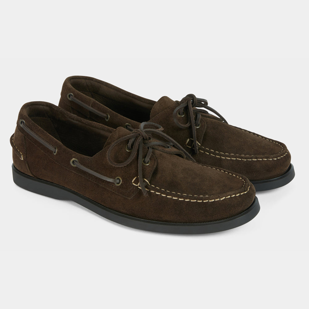 GANBATTE - DARK BROWN SUEDE | Hides&Cult