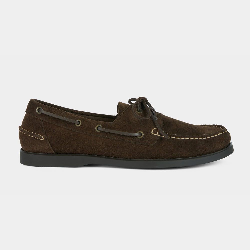 GANBATTE - DARK BROWN SUEDE | Hides&Cult