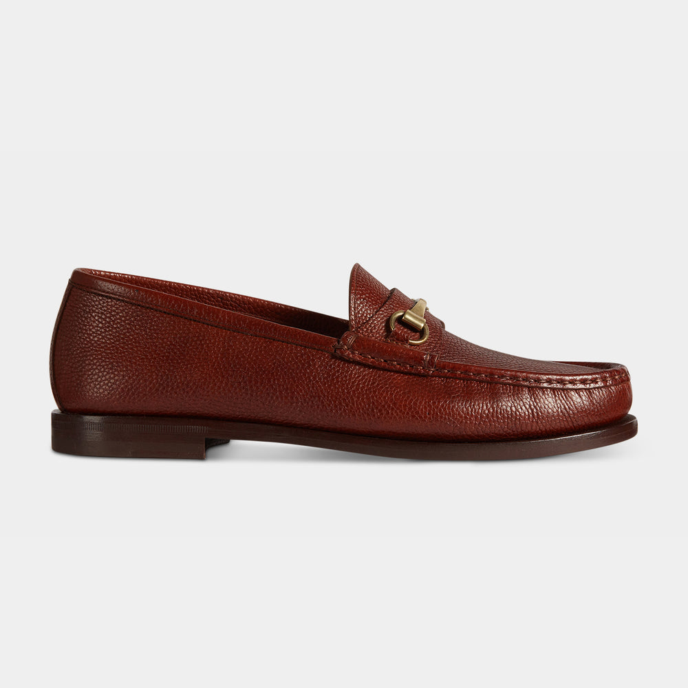 The Essential Burgundy Brown Buckled Loafers | Hides&Cult