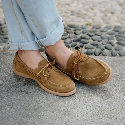 GANBATTE - CAMEL SUEDE | Hides&Cult