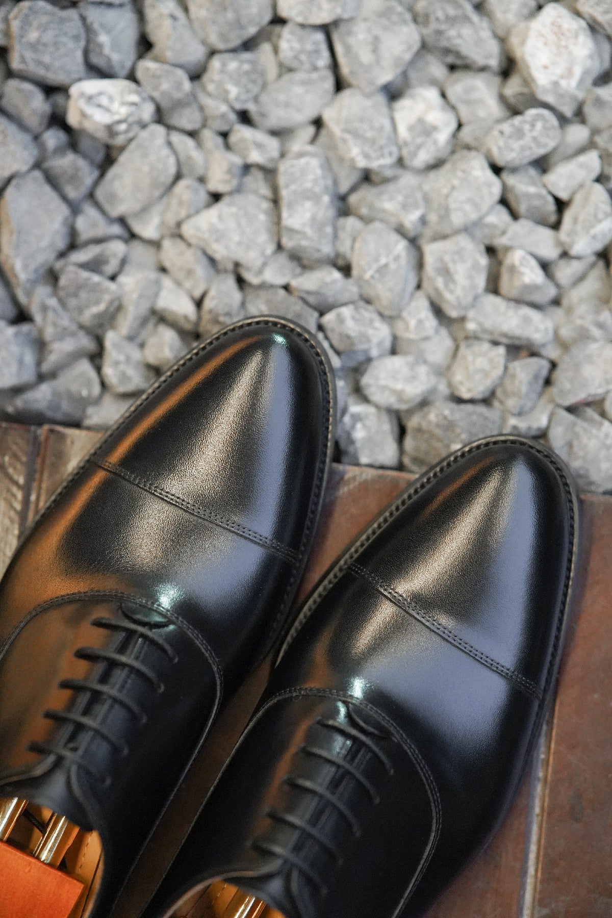 Brown Cap Toe Leather Oxfords - Round Toe | Hides&Cult
