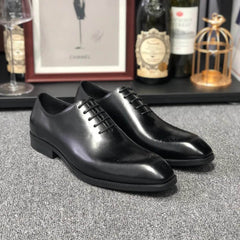 Black Wingtip Whole-cut Oxfords | Hides&Cult