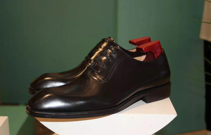 Black Derby Lace Up Shoes - CLEARANCE EVENT