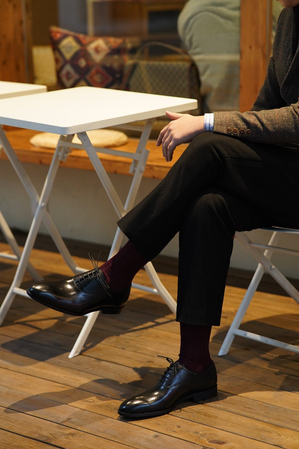 Black Luxury Italian Cut Oxford Shoes | Hides&Cult