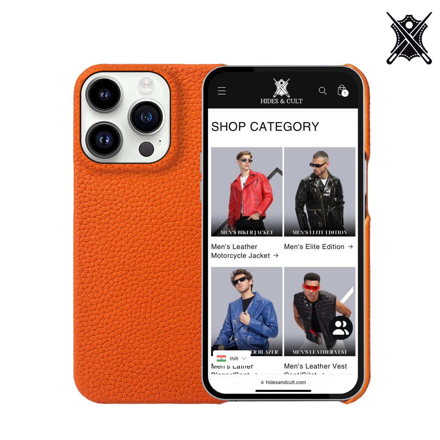 Genuine Leather Iphone 15 case