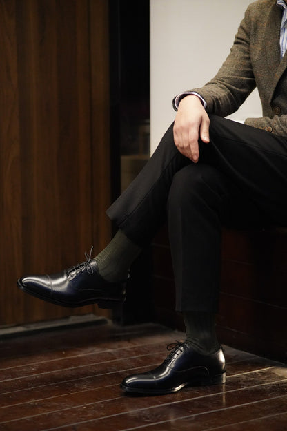 Brown Cap Toe Leather Oxfords - Round Toe | Hides&Cult