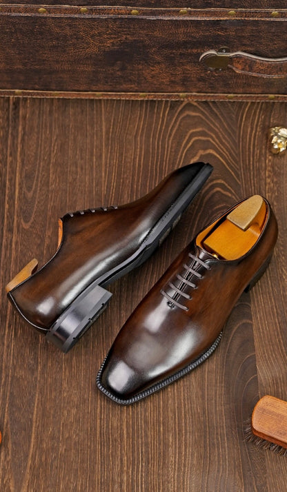 Black Wholecut Formal Shoes | Hides&Cult