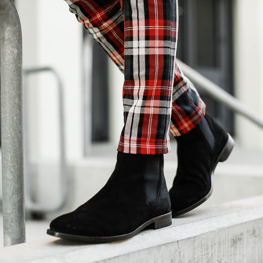 The Classic Black Suede Leather Chelsea Boots | Hides&Cult