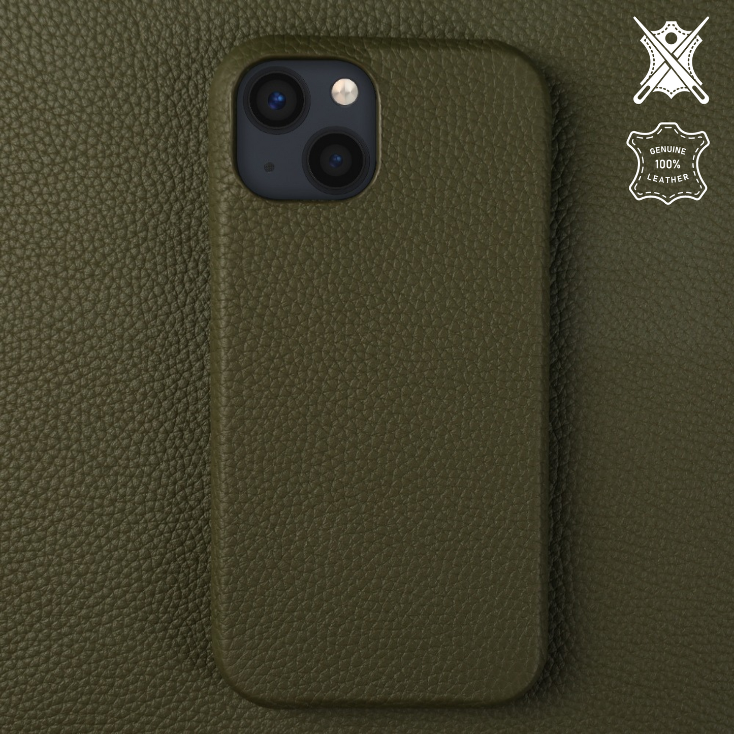 Genuine Leather Iphone 15 case