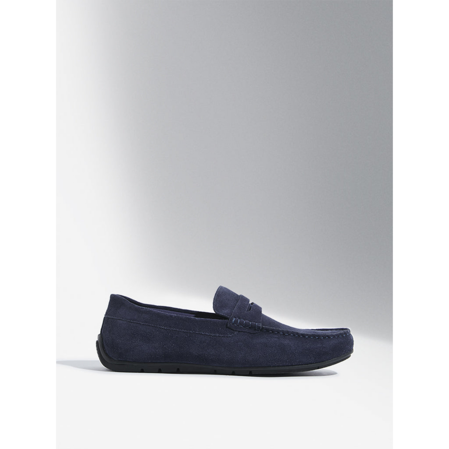 Florida Classic Loafers in Suede Navy Leather Men's | Hides&Cult