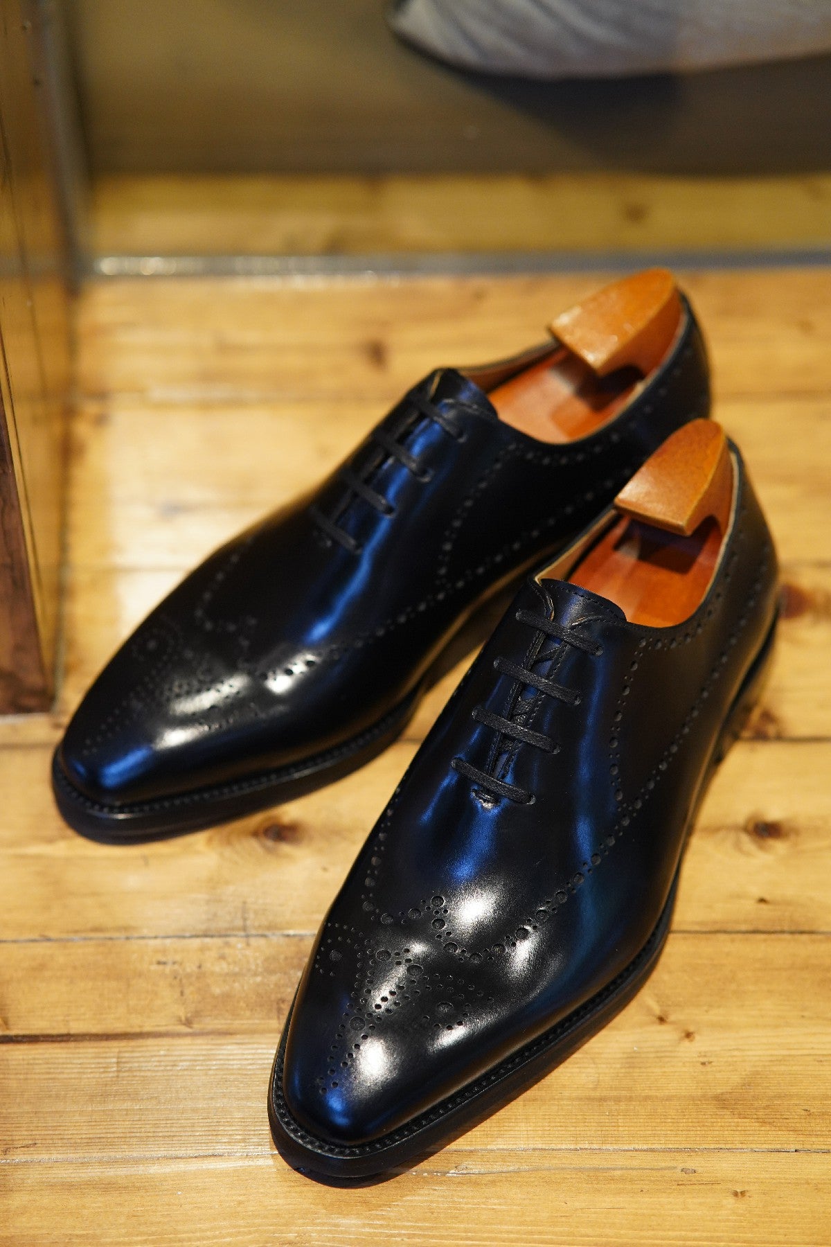 Black Luxury Italian Brogue Shoes | Hides&Cult