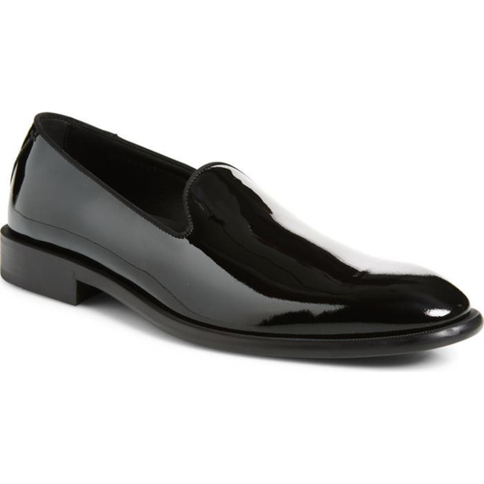 Black Patent Leather SlipOns | Hides&Cult