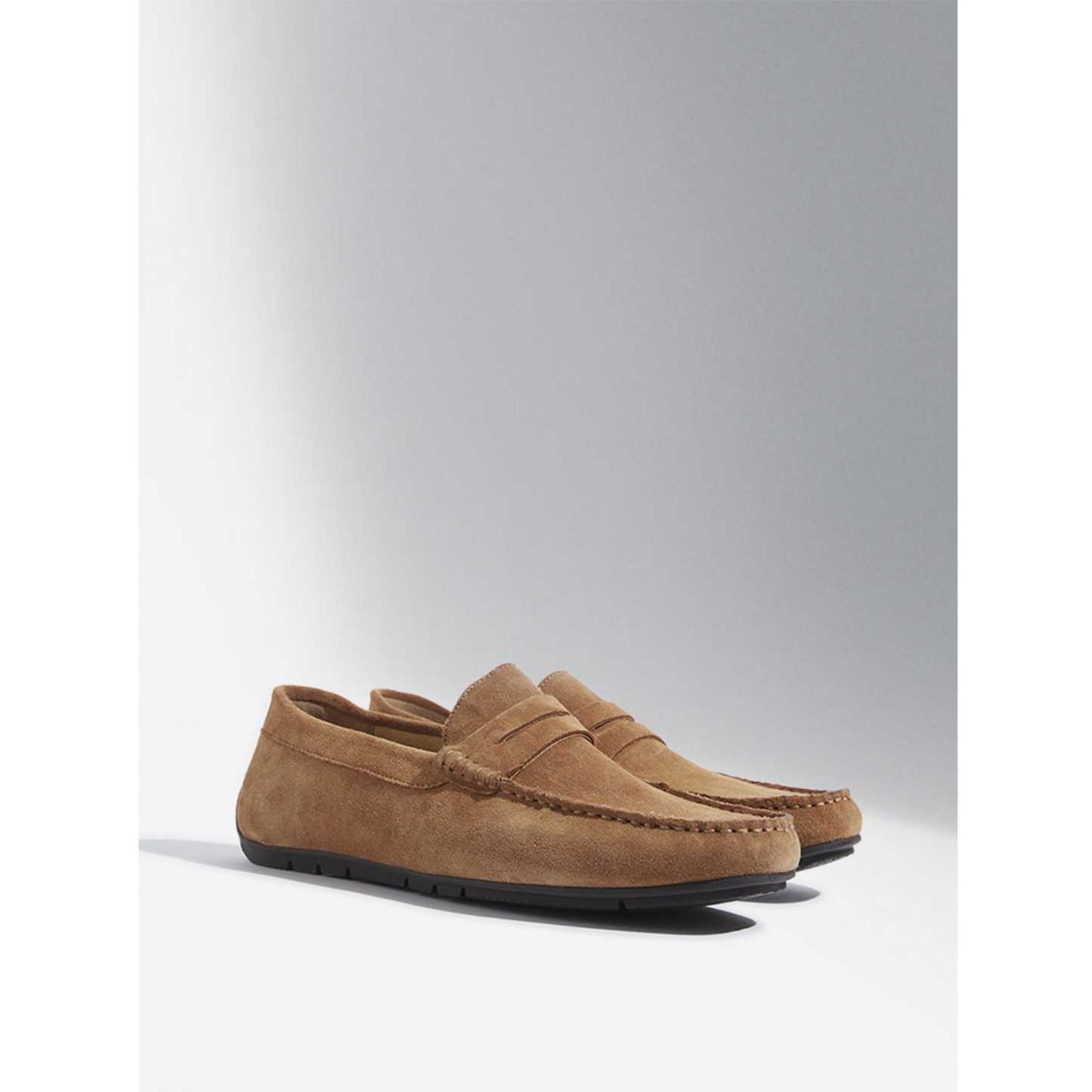 Florida Classic Loafers in Suede Mustard Leather Men's | Hides&Cult