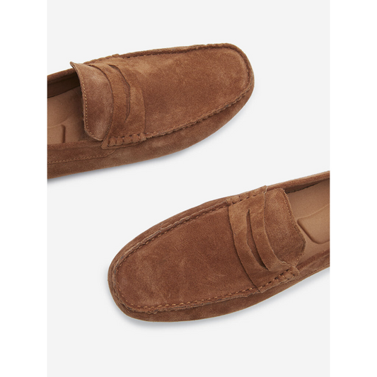 Florida Classic Loafers in Suede Tan Leather Men's | Hides&Cult