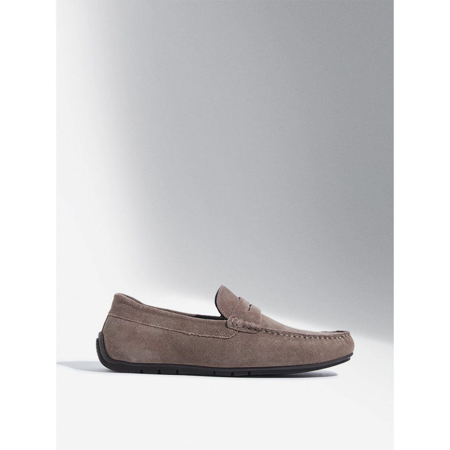 Florida Classic Loafers in Suede Grey Leather Men's | Hides&Cult