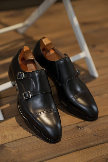 Brown Double Monk Strap Shoes | Hides&Cult