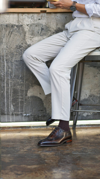 Black Luxury Italian Brogue Shoes | Hides&Cult