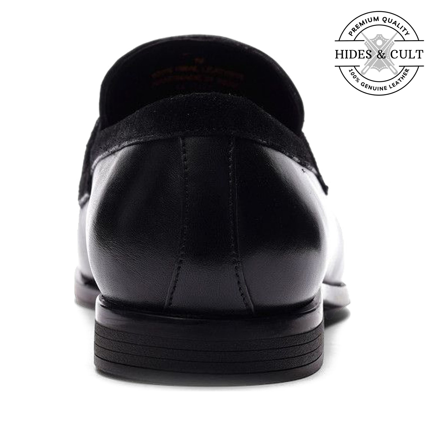 Black Tassel Leather SlipOn Loafers - CLEARANCE EVENT