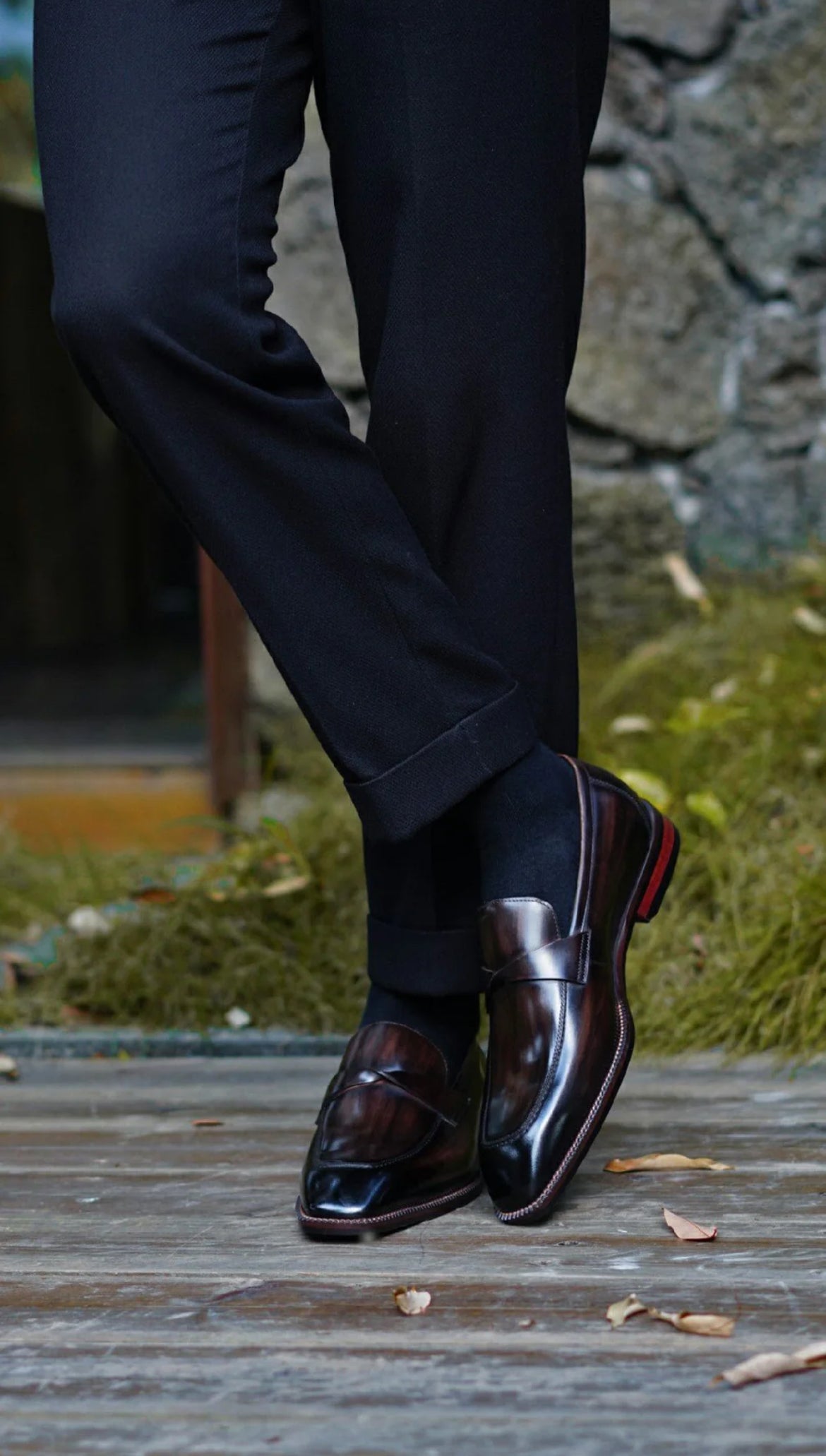 Dark Brown Patina Loafers | Hides&Cult