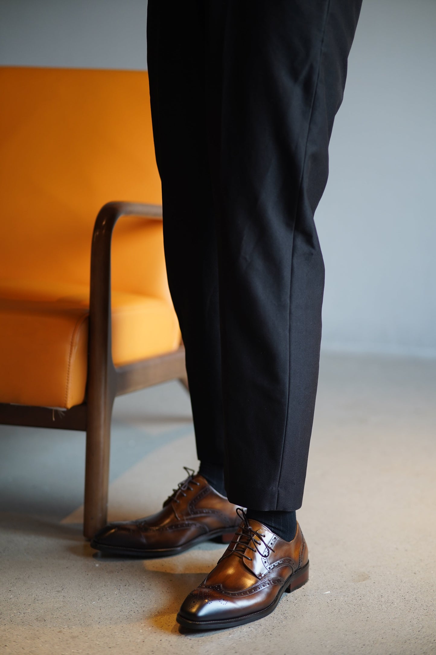 Brown Patina Lace Up Brogue Shoes | Hides&Cult