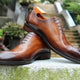 Marble Patina Finish Whole-cut Oxfords | Hides&Cult