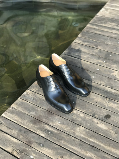 Black Derby Lace Up Shoes - CLEARANCE EVENT