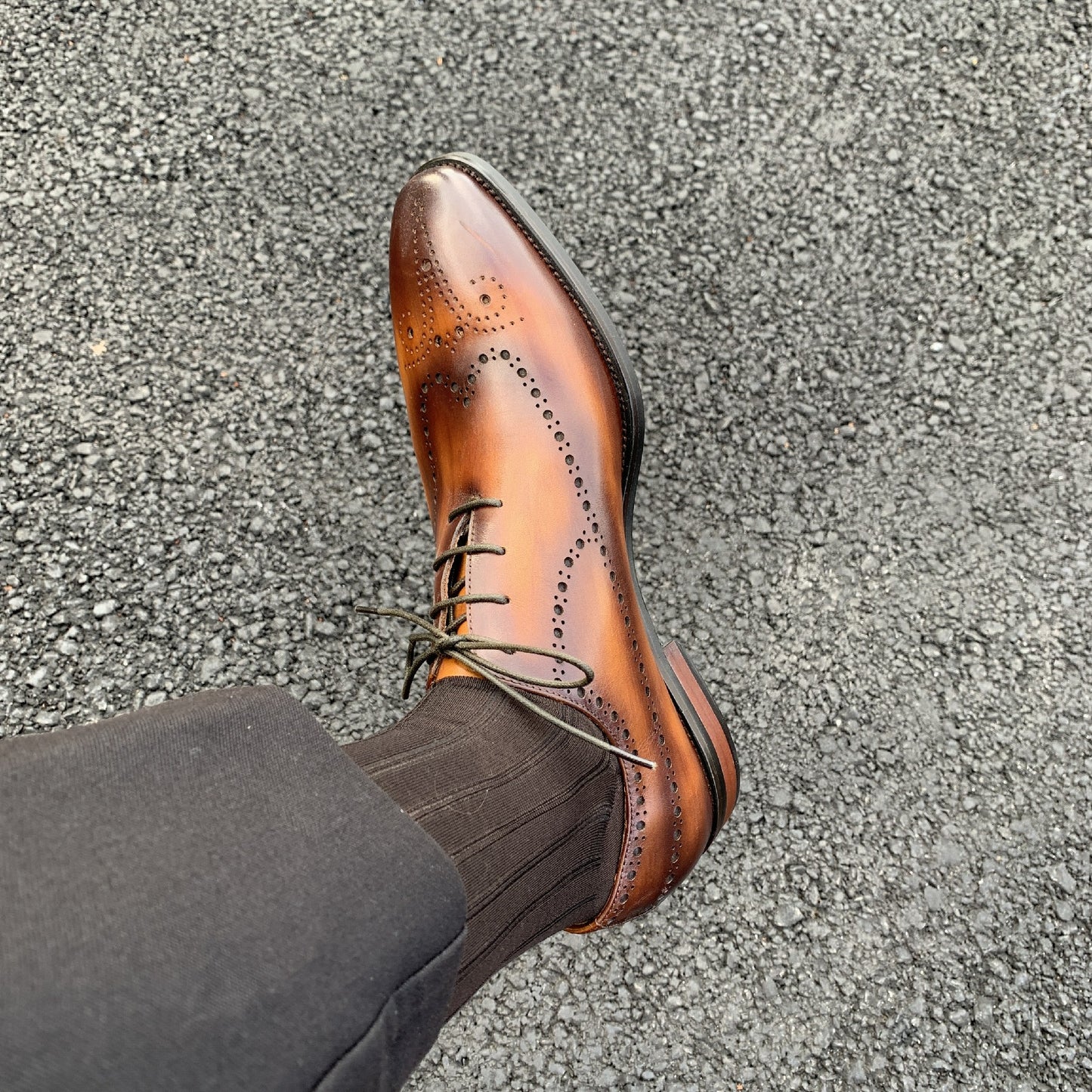 Black Luxury Italian Brogue Shoes | Hides&Cult
