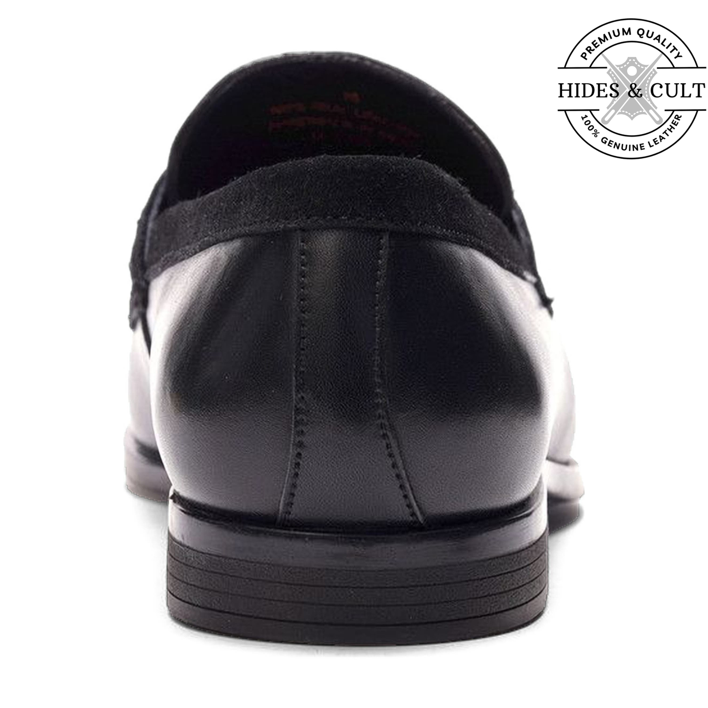 Classic Black Leather Moccasin Loafers - CLEARANCE EVENT