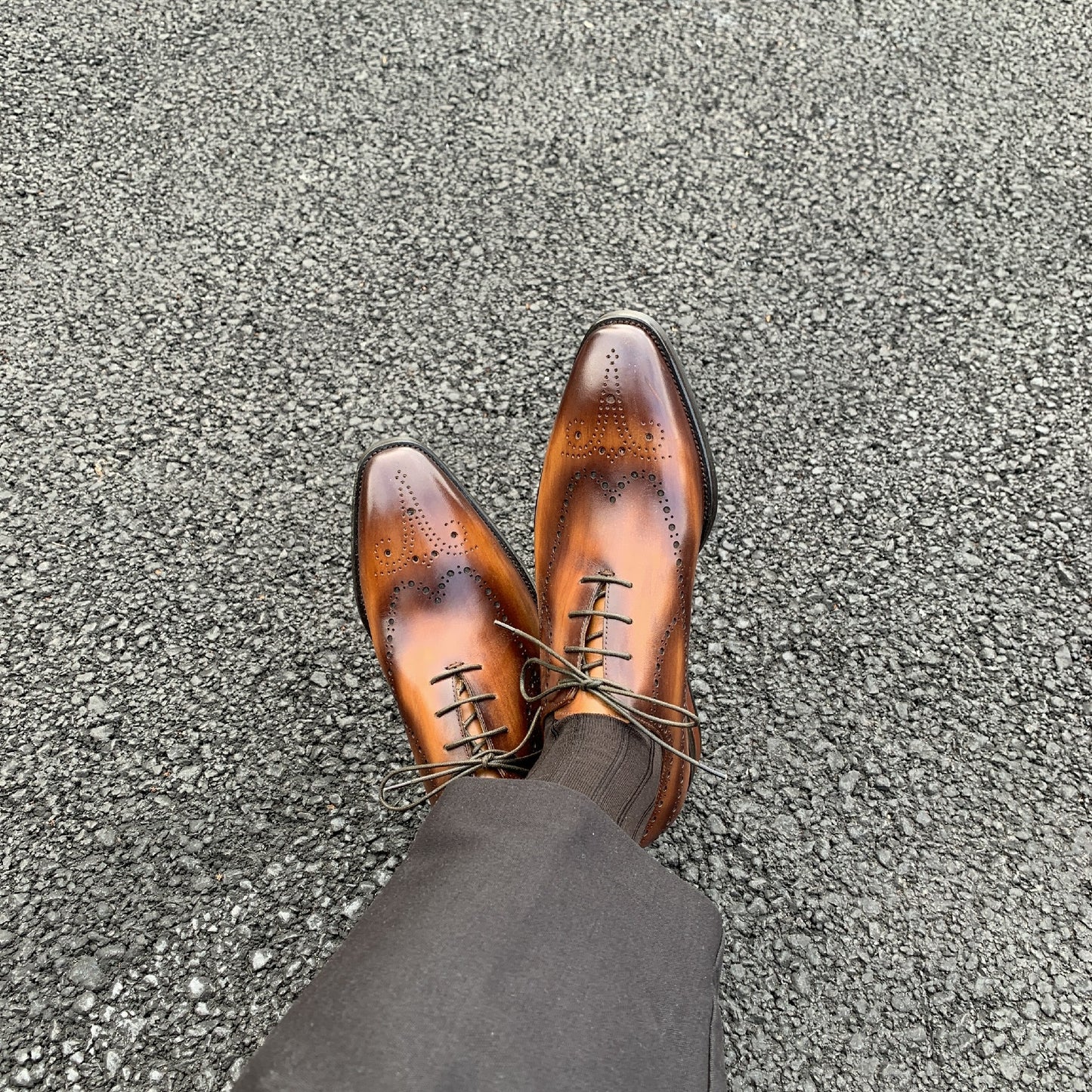 Black Luxury Italian Brogue Shoes | Hides&Cult