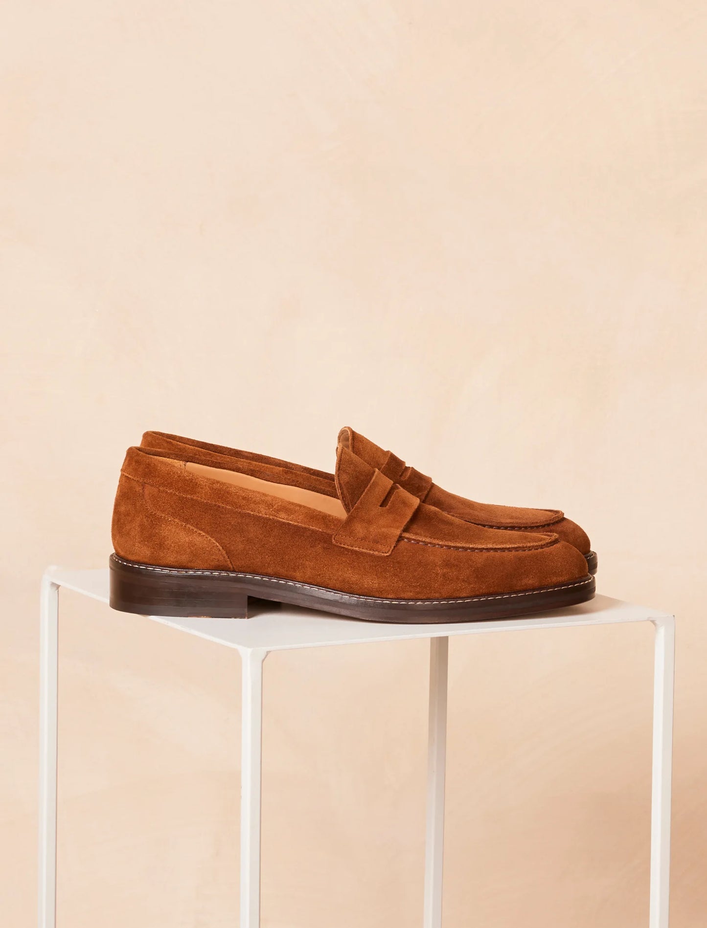 The Derbie Moccasins - Rust Goat Suede | Hides&Cult