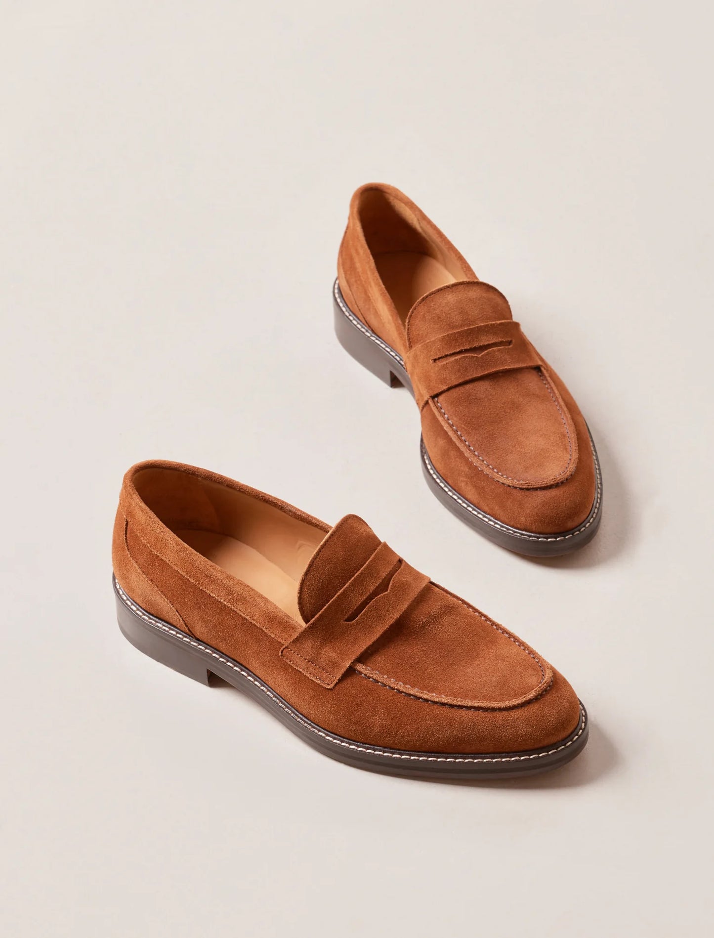The Derbie Moccasins - Rust Goat Suede | Hides&Cult