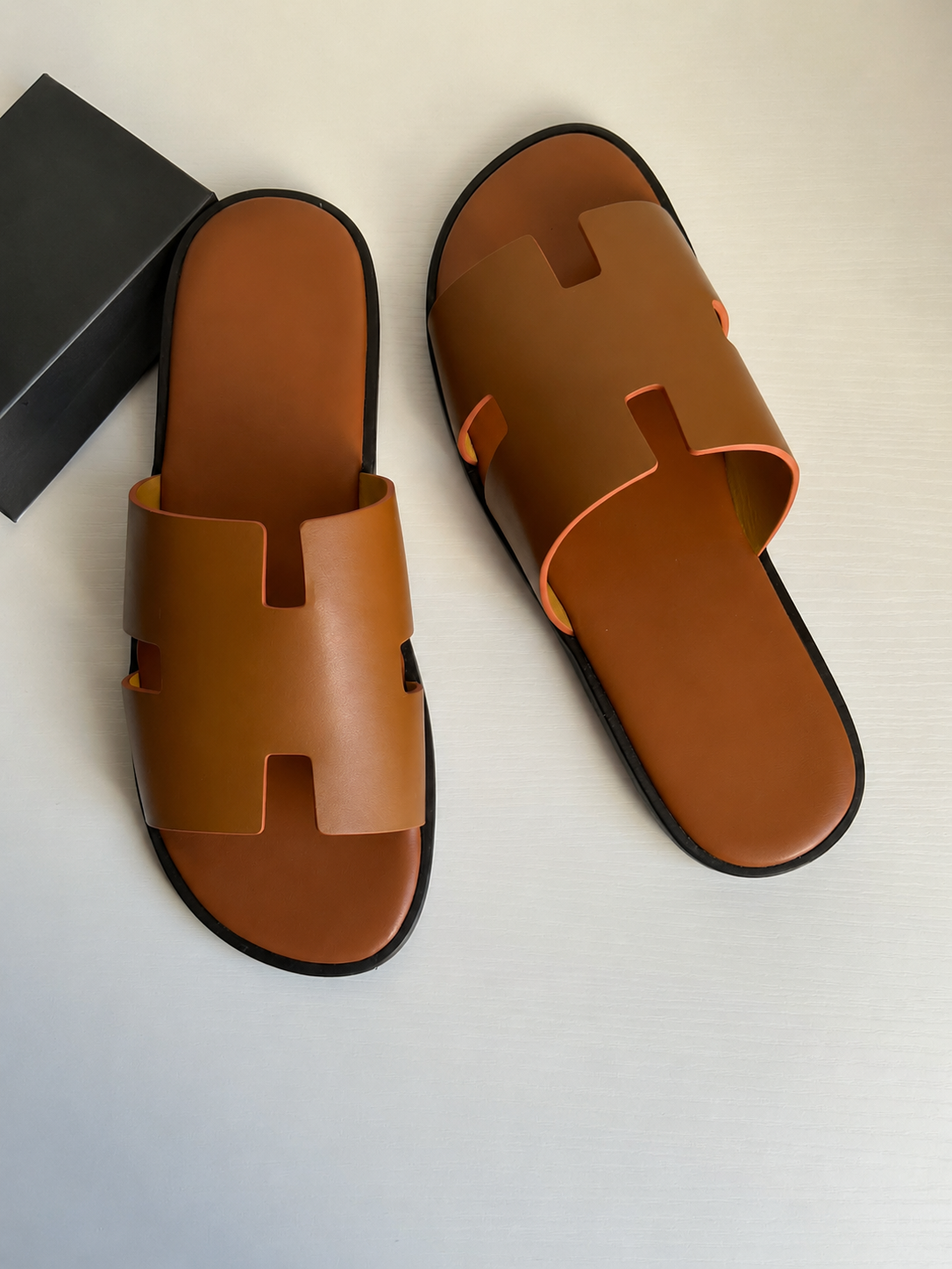 Austin Mens Slippers in Tan Leather | Hides&Cult