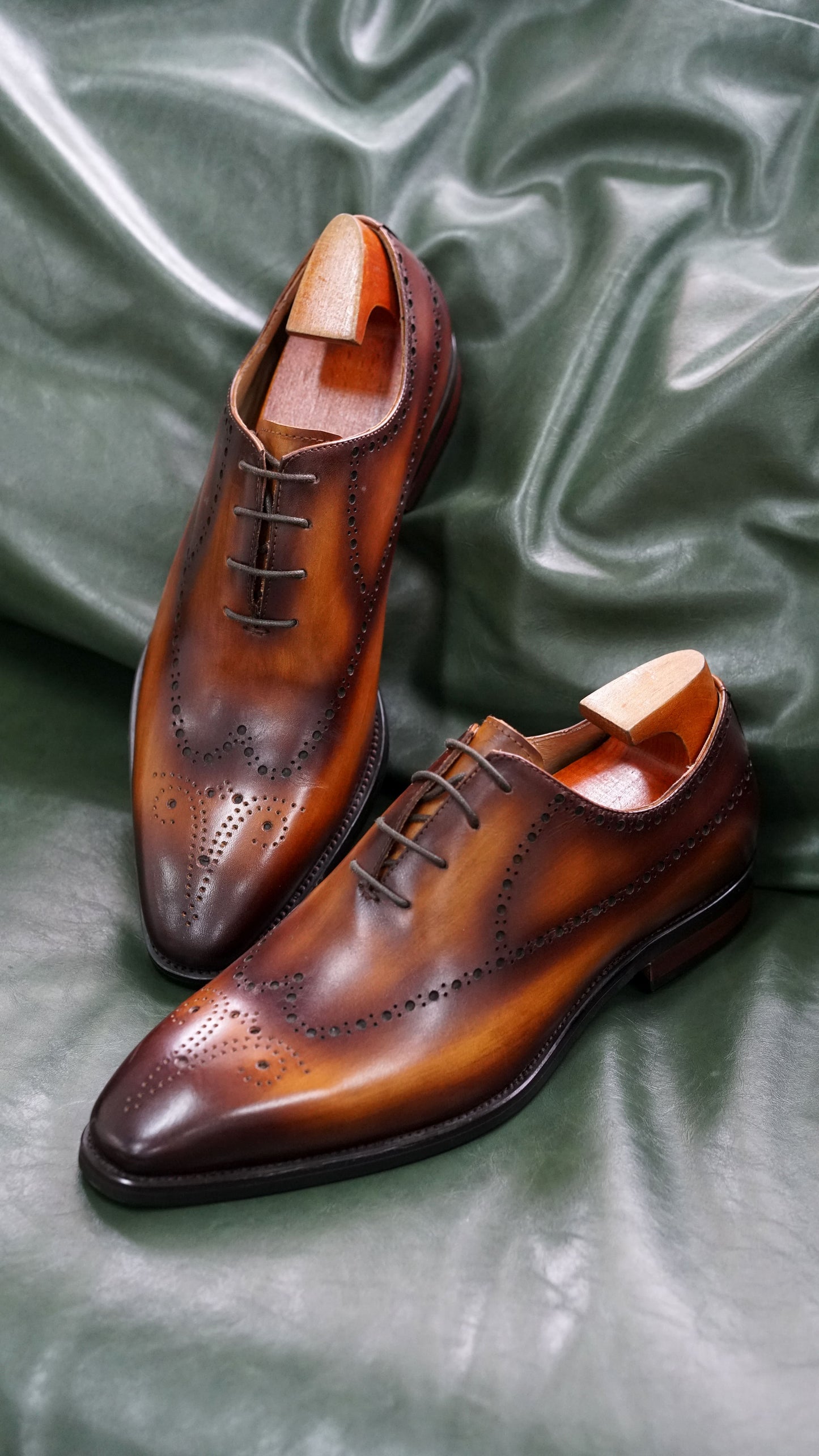 Black Luxury Italian Brogue Shoes | Hides&Cult