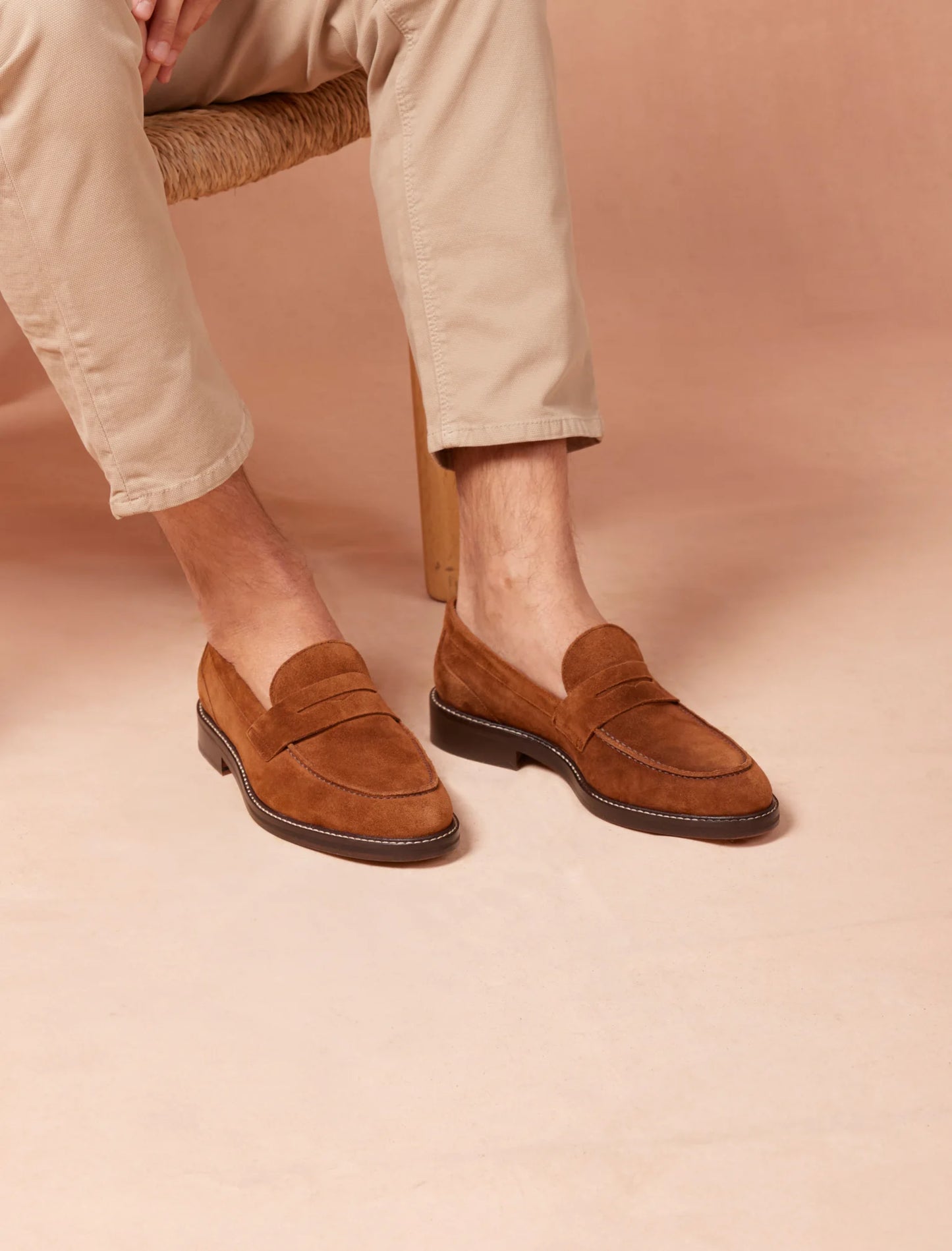 The Derbie Moccasins - Rust Goat Suede | Hides&Cult