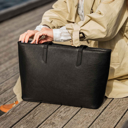Vintage Leather Tote Bag