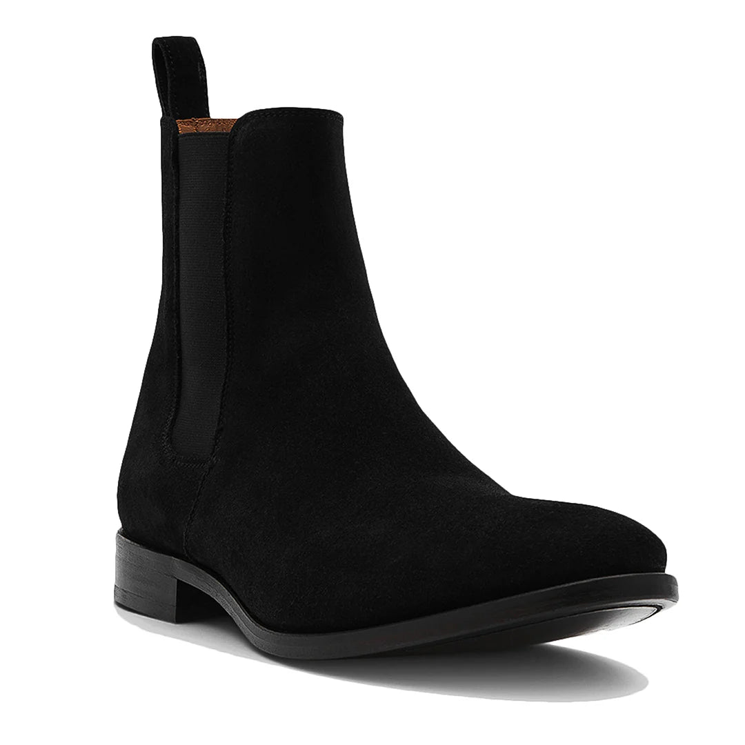 The Classic Black Suede Leather Chelsea Boots | Hides&Cult